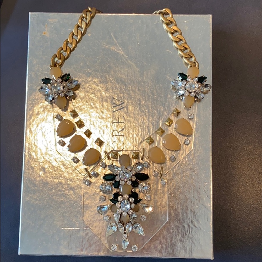J Crew Crystal and Diamond Necklace